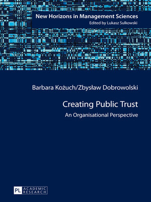 cover image of Creating Public Trust
